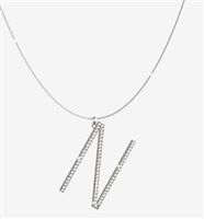 Collana Rebecca Donna My World Alphabet in Argento Zirconia SWAKAN64 - SWAKAN64